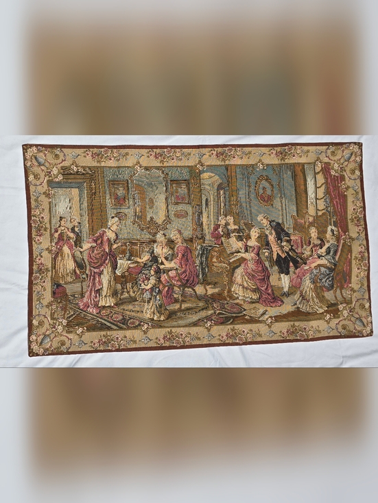 Flemish Tapestry Other - Medeival  Vintage French Amazing Tapestry Pictorial Home Decor Tapestry 3x4 ft